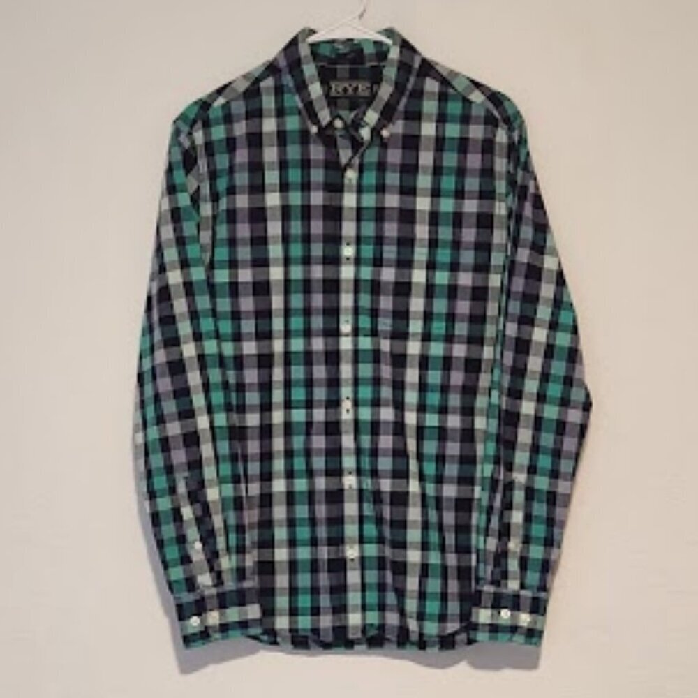 Rye Men's Long Sleeve Button-down Shirt Size Medium